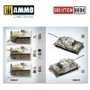 AMMO of Mig Jimenez 6601 How to paint WWII German winter vehicles (Solution book)  Multilingual